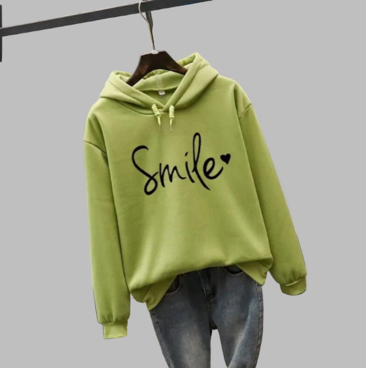 Felpa con Cappuccio da Donna Sorridente