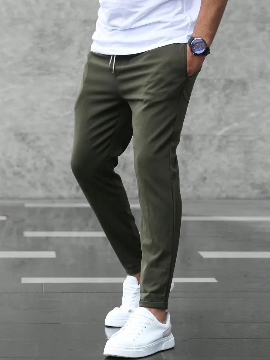 Modern stretch trousers for men