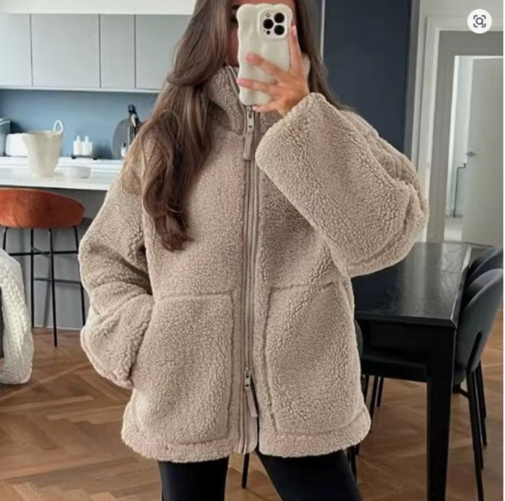 Chaqueta de lana cómoda para mujer