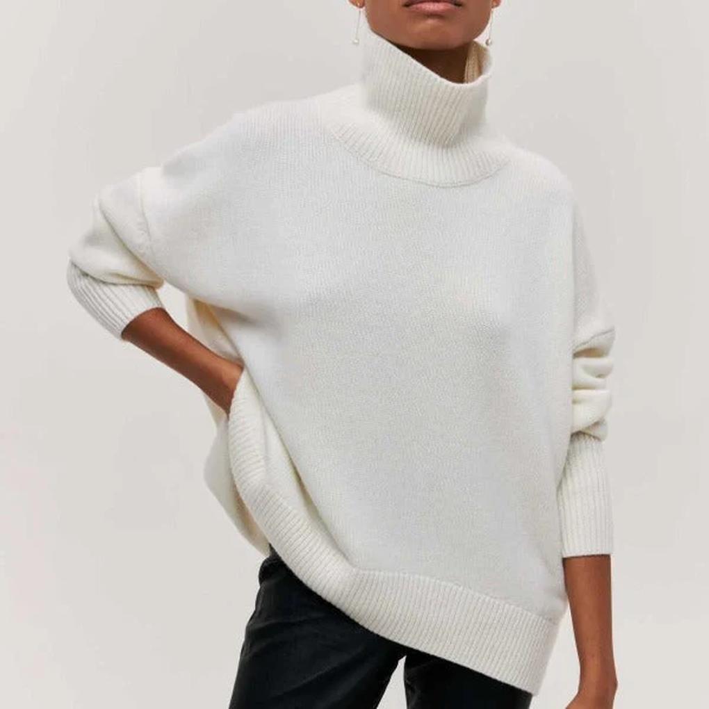 Maglione a collo alto da donna