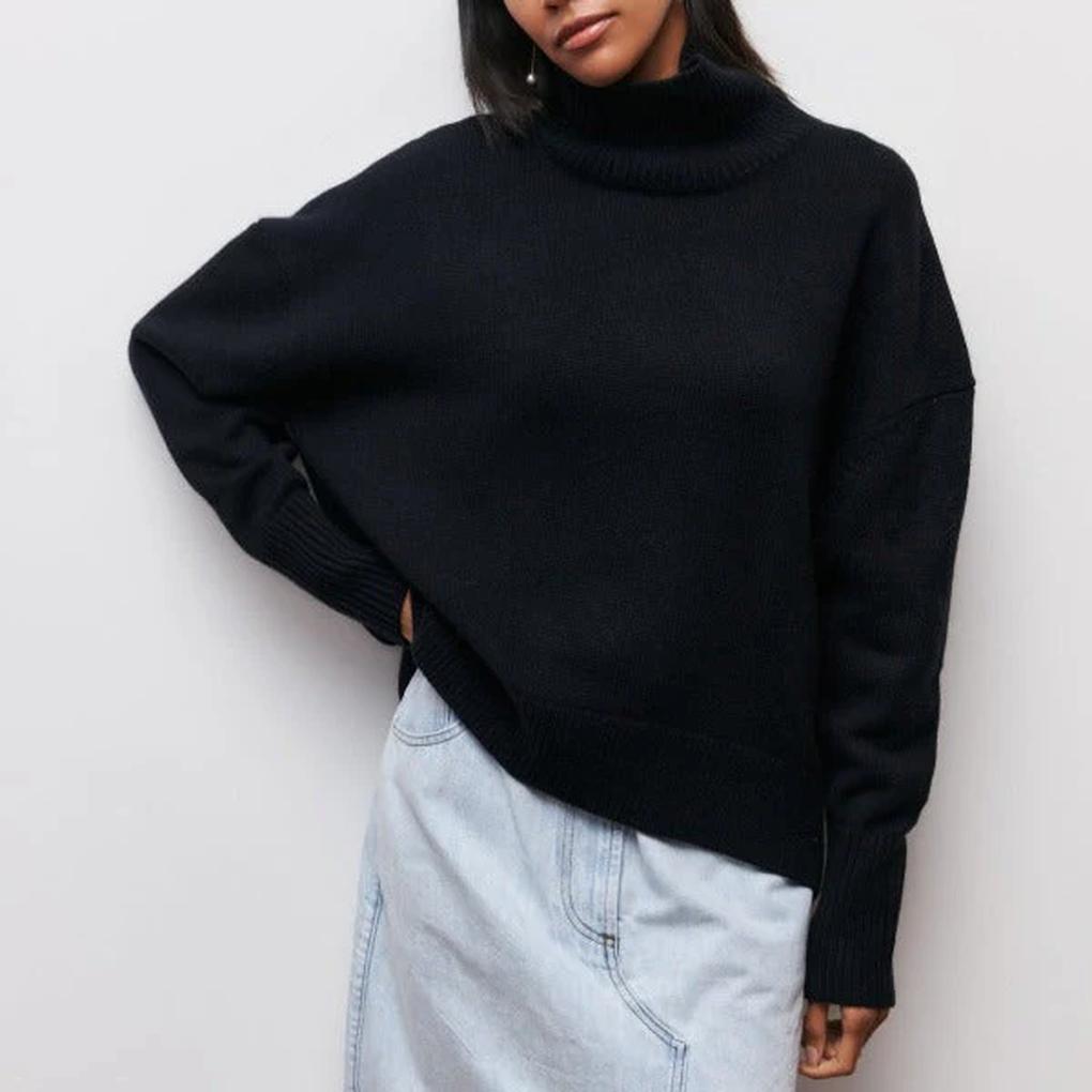 Maglione a collo alto da donna
