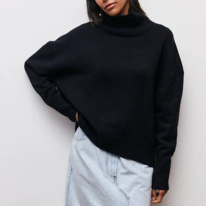 Maglione a collo alto da donna