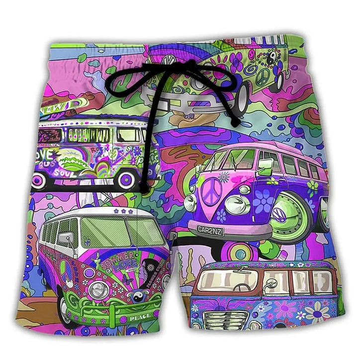 Pantaloncini da Bagno da Uomo con Stile Graffiti