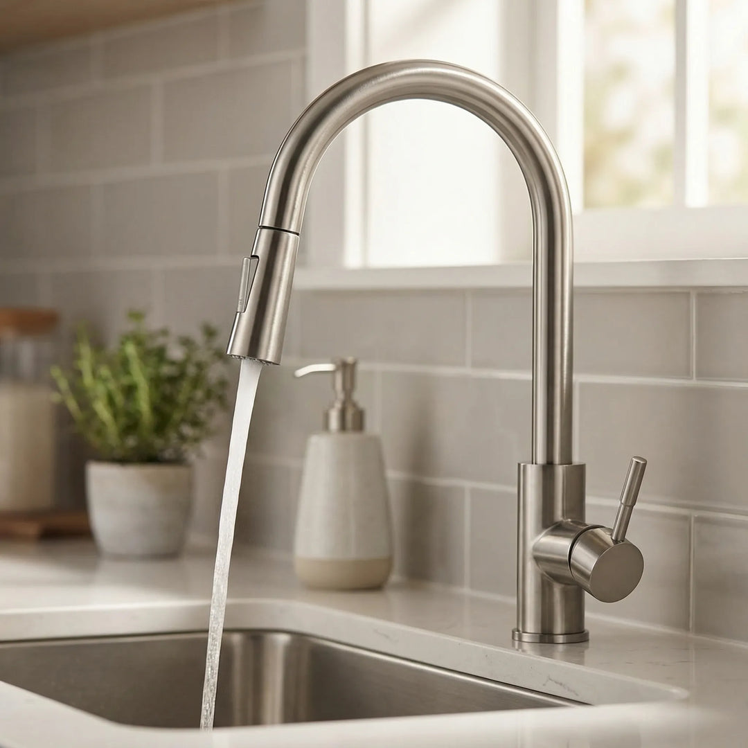 Senzara - Rubinetto da cucina a montaggio su piano con sensore di movimento