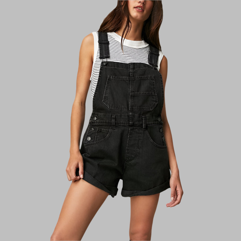 Sleeveless denim jumpsuit Casual Elegant