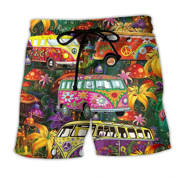 Pantaloncini da Bagno da Uomo con Stile Graffiti