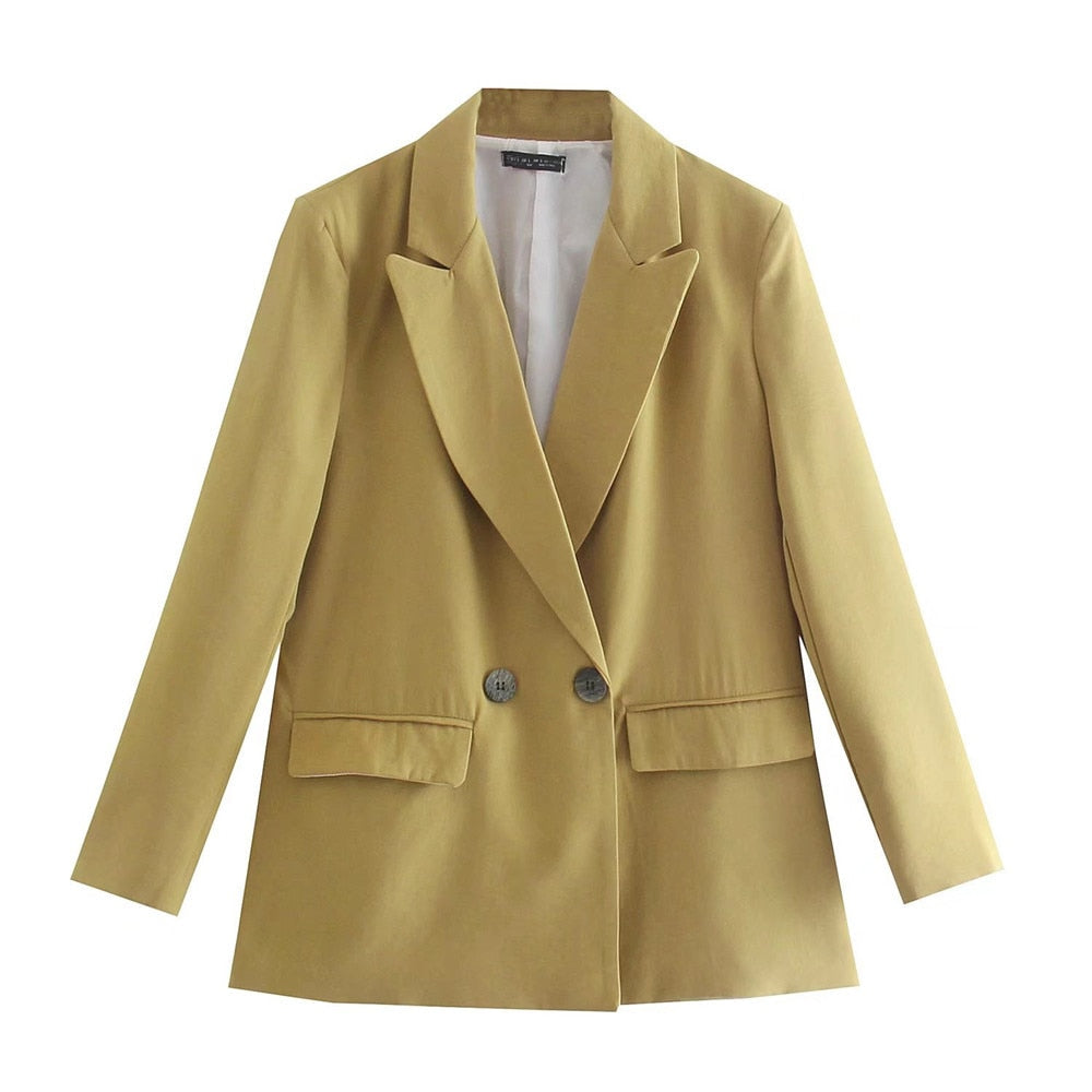 Elegante Double-Breasted Blazer voor Dames