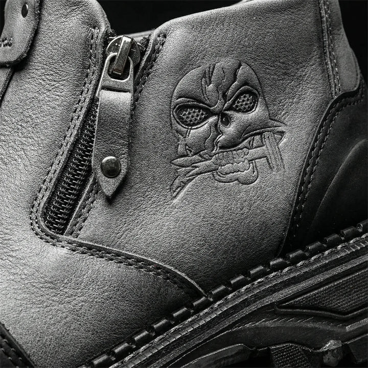 Skullgrip - Stivaletto da uomo con dettaglio a teschio