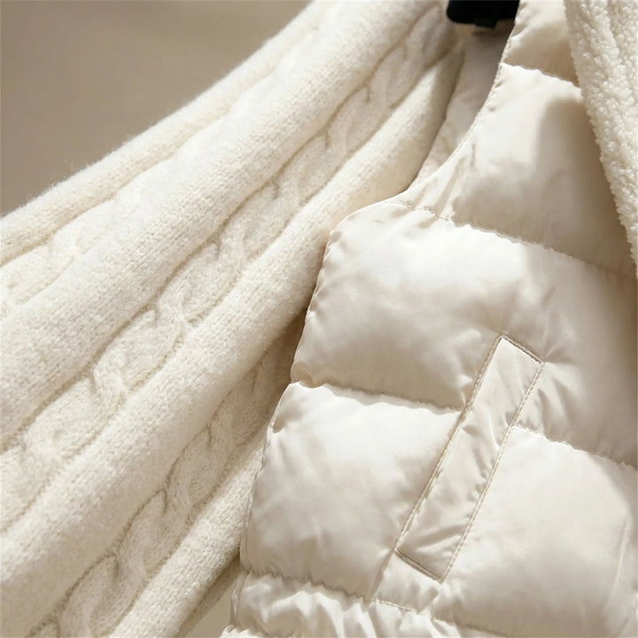 Snowelle - Set di 3 pezzi composto da maglia e gilet imbottito