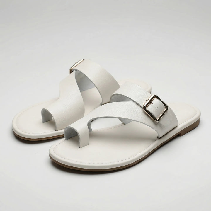 Soletta - Sandalo slip-on a punta aperta con fibbia