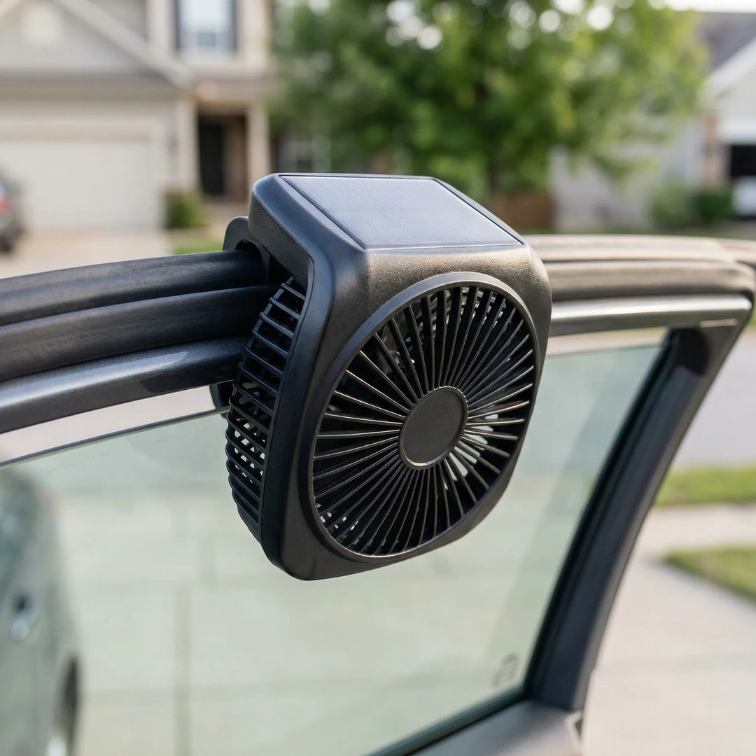 Solventi - Ventilatore per finestrini auto ad energia solare
