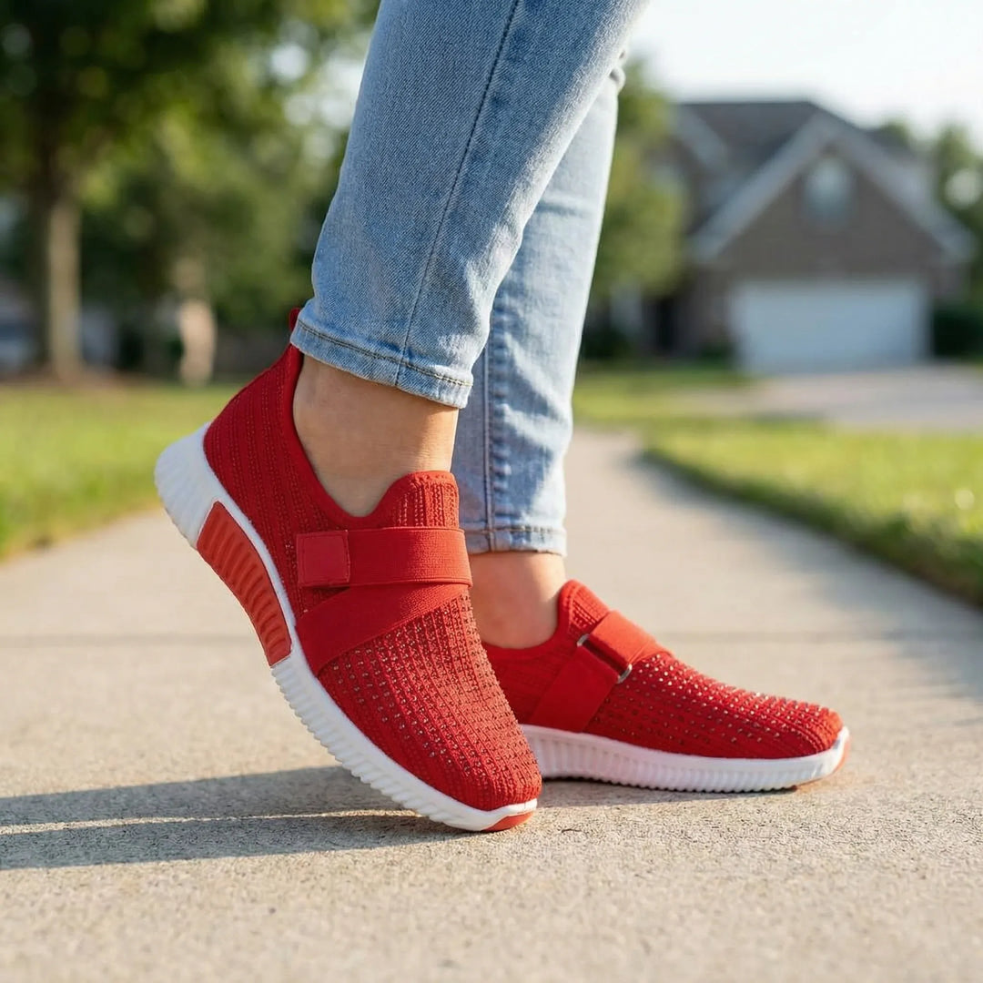 Sparkelle - Sneaker slip-on con dettagli in strass