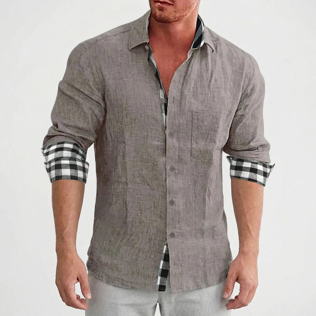 Stradell - Camicia casual a maniche lunghe con bottoni
