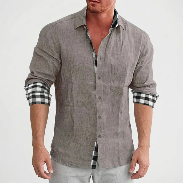 Stradell - Camicia casual a maniche lunghe con bottoni