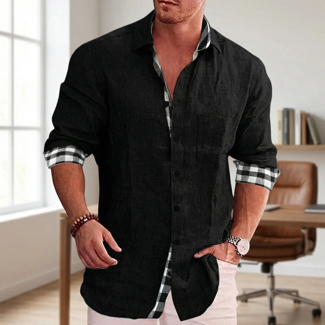 Stradell - Camicia casual a maniche lunghe con bottoni