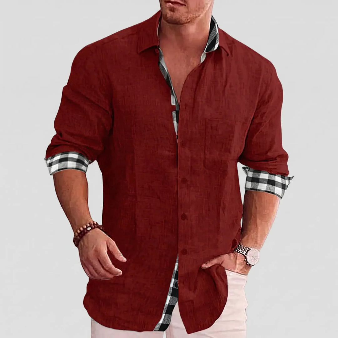 Stradell - Camicia casual a maniche lunghe con bottoni