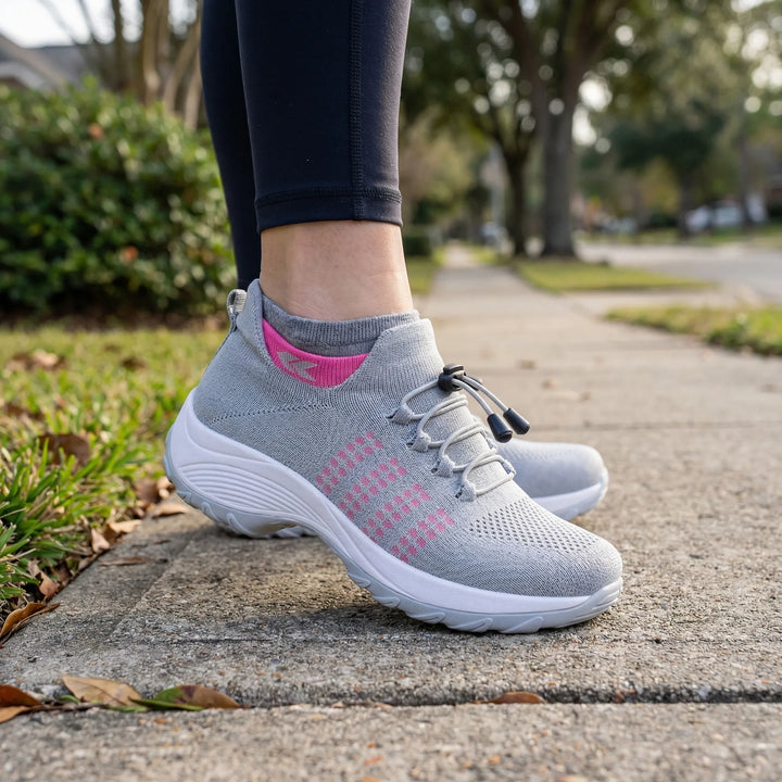 Stretchovex - Scarpa da ginnastica ortopedica ammortizzata in maglia elasticizzata