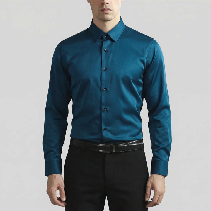 Strexivo - Camicia elegante a maniche lunghe elasticizzata in quattro direzioni