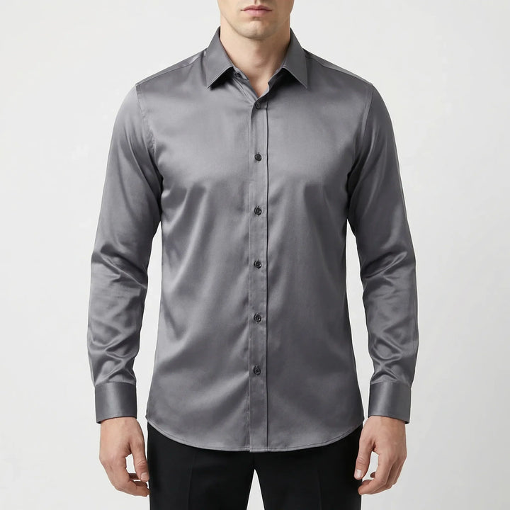 Strexivo - Camicia elegante a maniche lunghe elasticizzata in quattro direzioni
