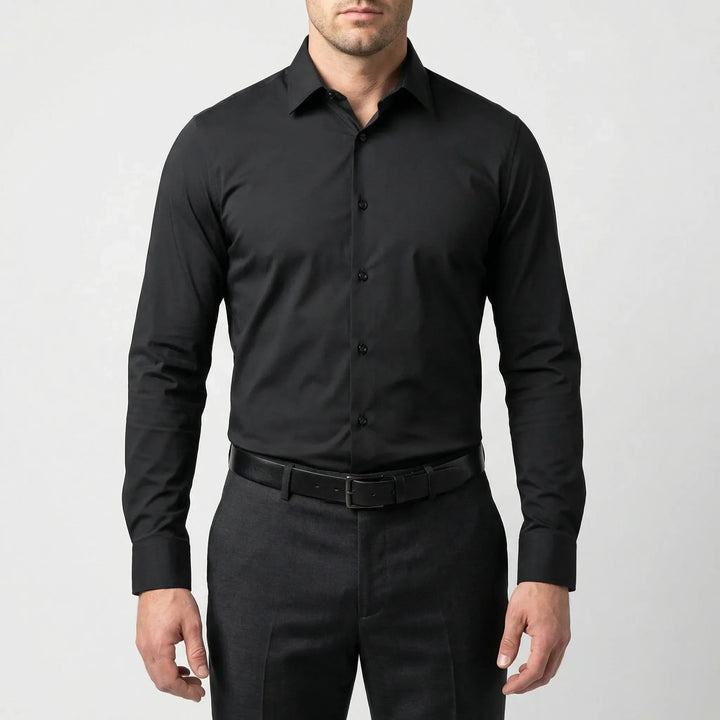 Strexivo - Camicia elegante a maniche lunghe elasticizzata in quattro direzioni