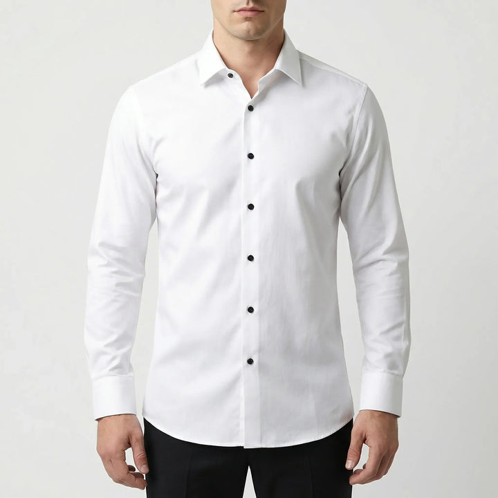Strexivo - Camicia elegante a maniche lunghe elasticizzata in quattro direzioni