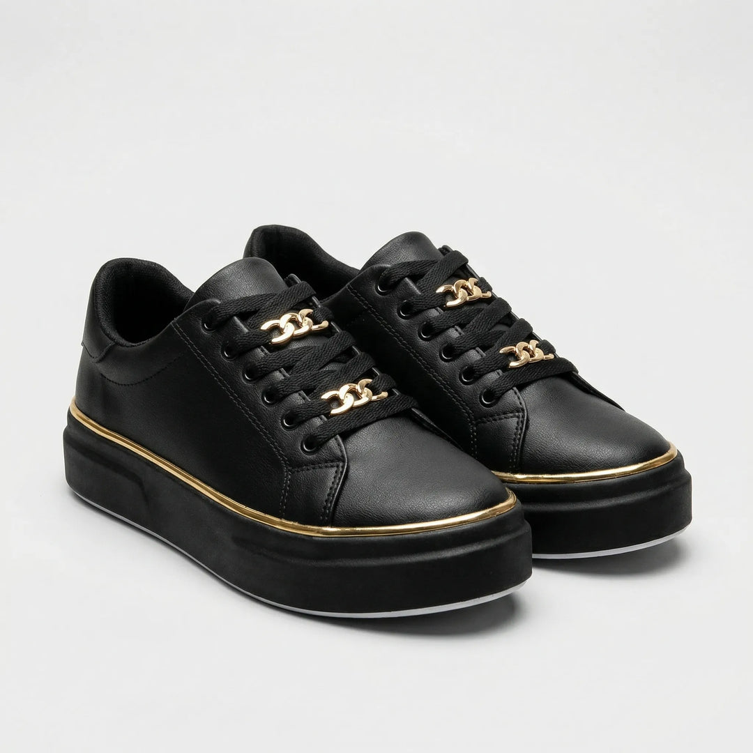 Strively - Sneakers con plateau e lacci da donna