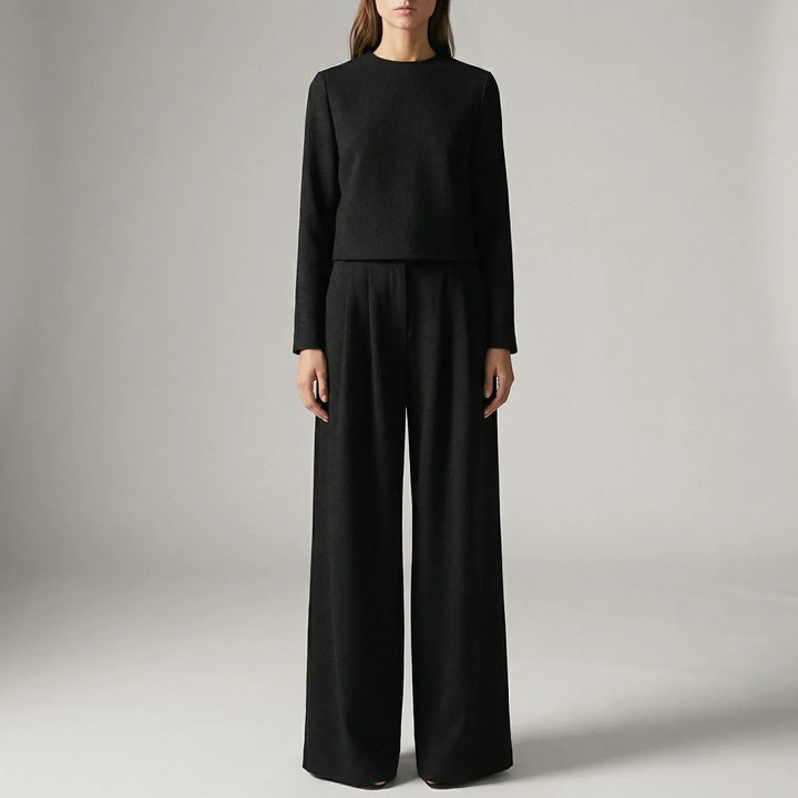 Strunova - Completo elegante due pezzi composto da top e pantaloni