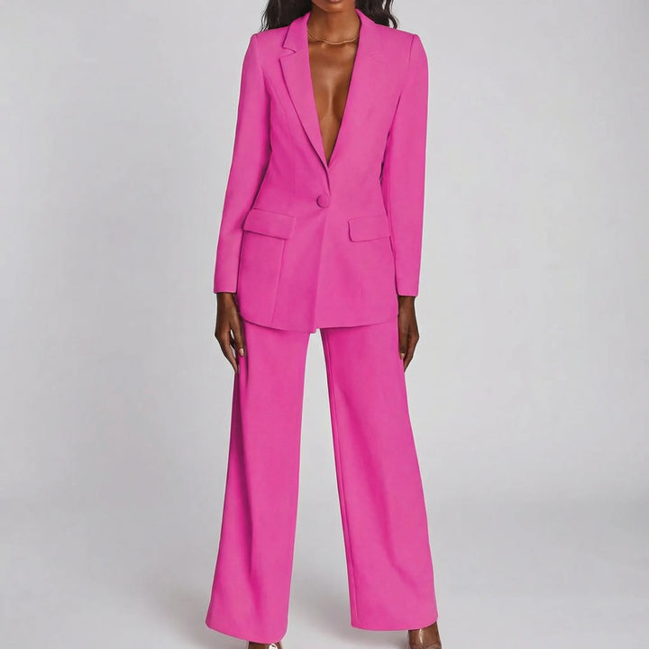 Suavelle - Completo coordinato composto da blazer e pantaloni