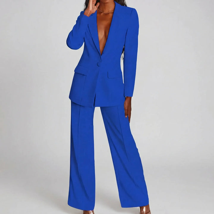Suavelle - Completo coordinato composto da blazer e pantaloni