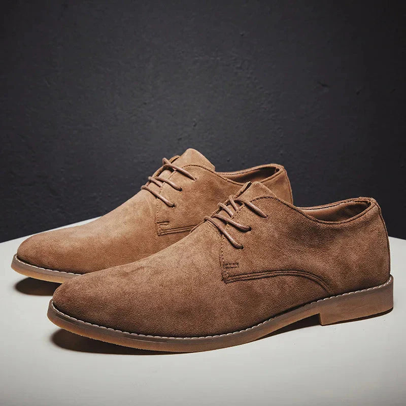 Zapatos Oxford de piel ante para hombre