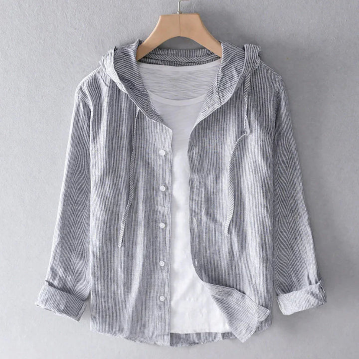 Breathable linen blouse for women