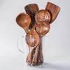 Set di utensili in legno artigianali da 7 pezzi