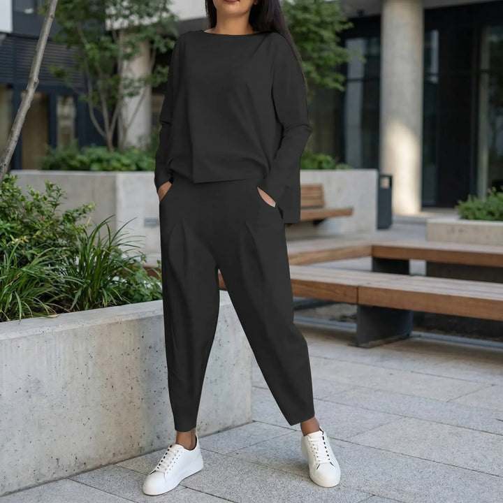 Twinova - Completo coordinato composto da maglia a maniche lunghe e pantaloni