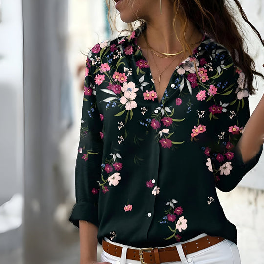 Trista – Blusa Casual da Donna a Motivi | Stile Senza Sforzo