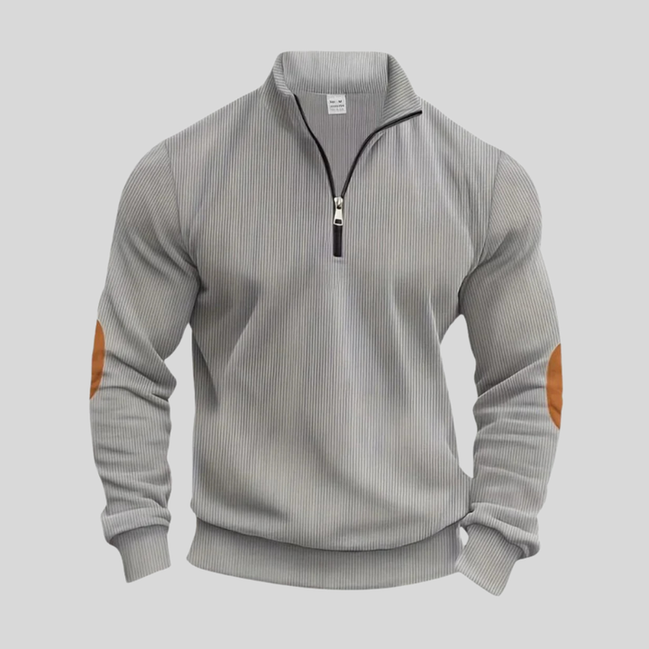 Maglione da uomo con polsini a coste