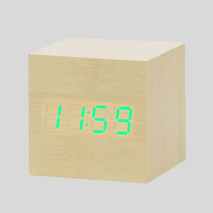 Reloj despertador digital a LED