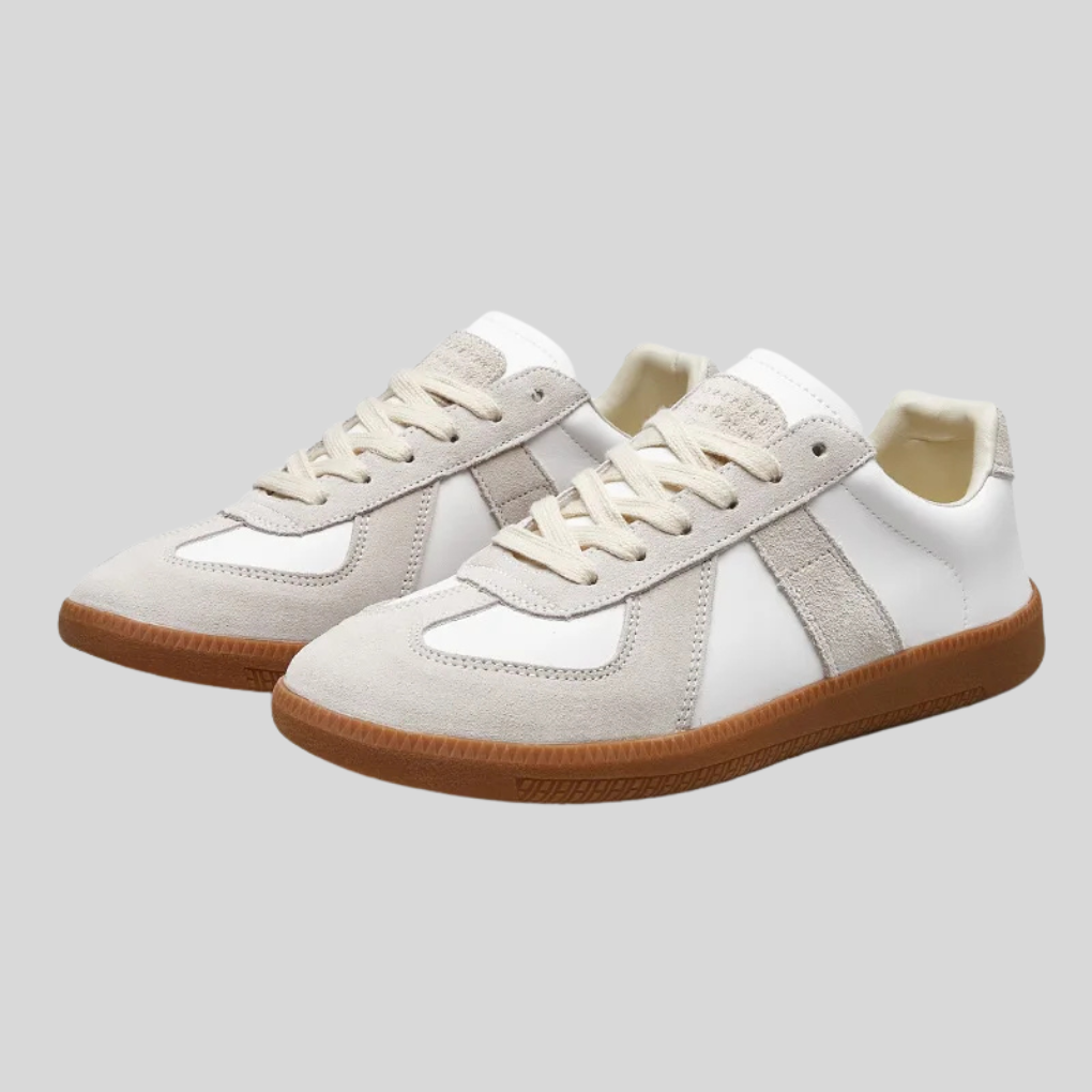 Sneakers con plateau retrò da uomo