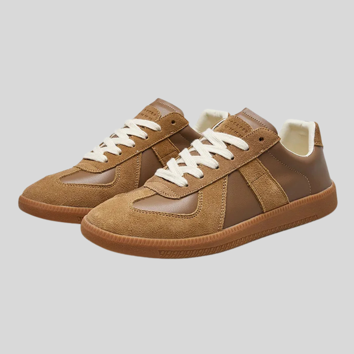 Sneakers con plateau retrò da uomo
