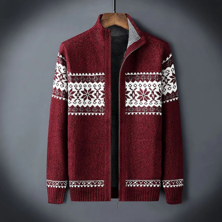 Cardigan lavorato a maglia da uomo