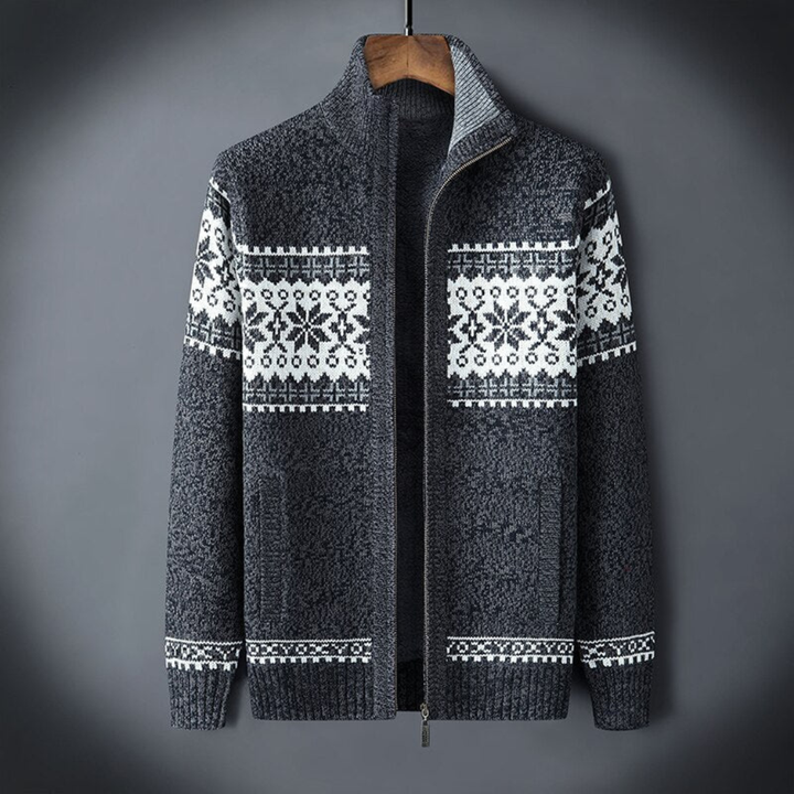Cardigan lavorato a maglia da uomo