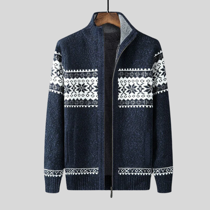 Cardigan lavorato a maglia da uomo