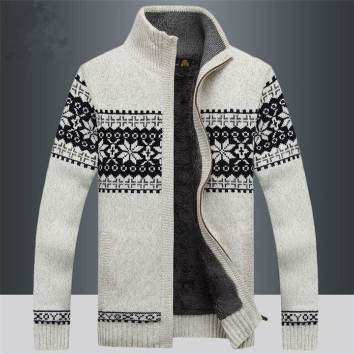 Cardigan lavorato a maglia da uomo