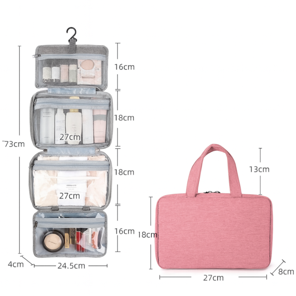 Multi-compartment organizer for grooming items