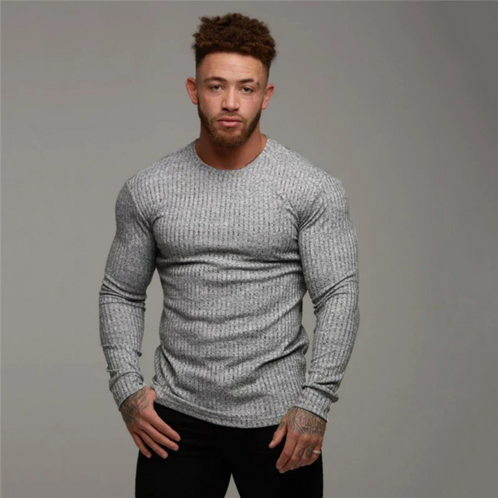 Maglione girocollo in maglia da uomo