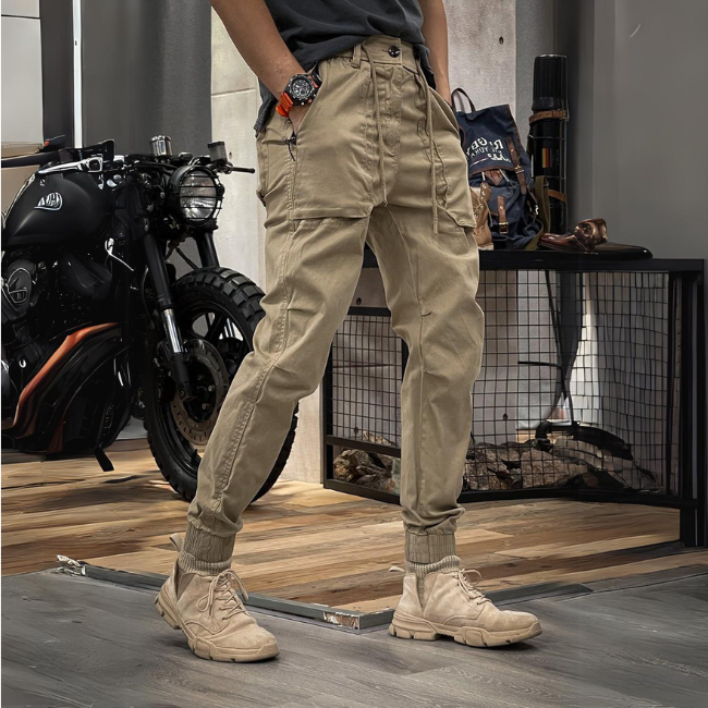 Men's stretch cargo trousers