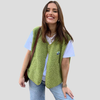 Smanicato in lana alla moda da donna