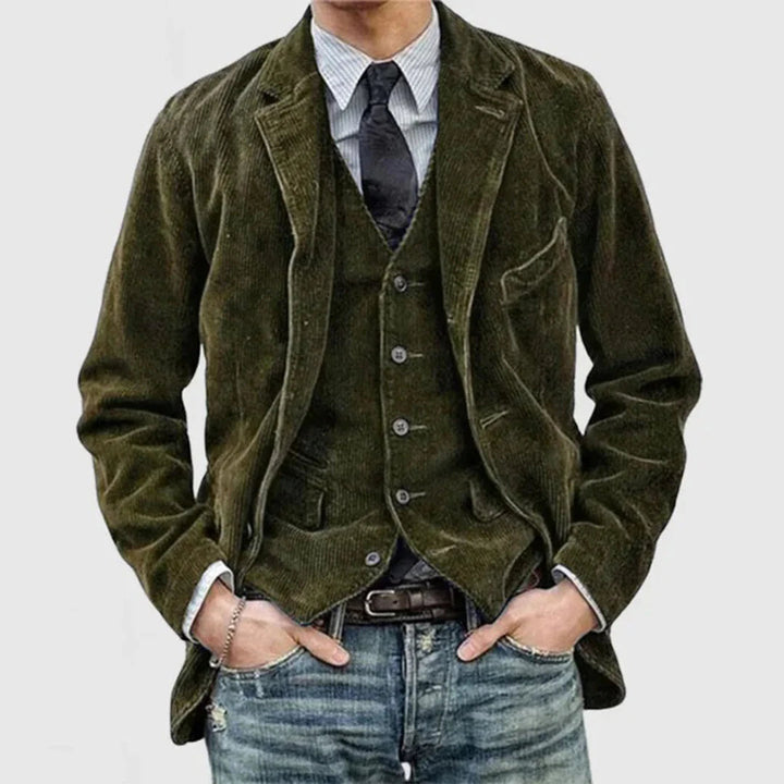 Chaqueta de canalé para hombre