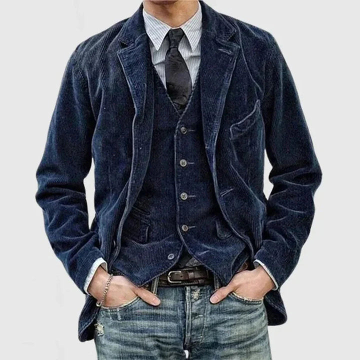 Chaqueta de canalé para hombre