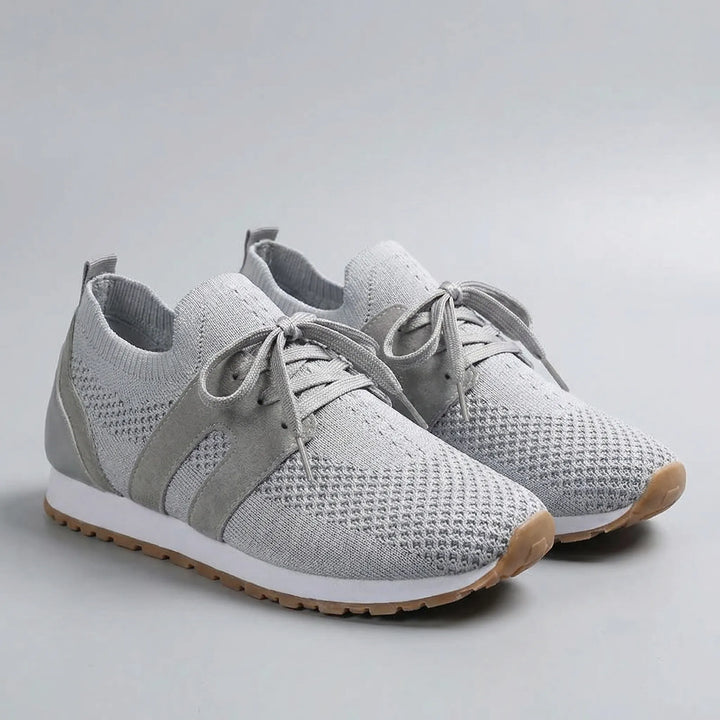 Veloxia - Sneakers stringate in maglia da donna