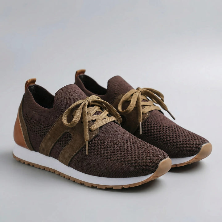 Veloxia - Sneakers stringate in maglia da donna